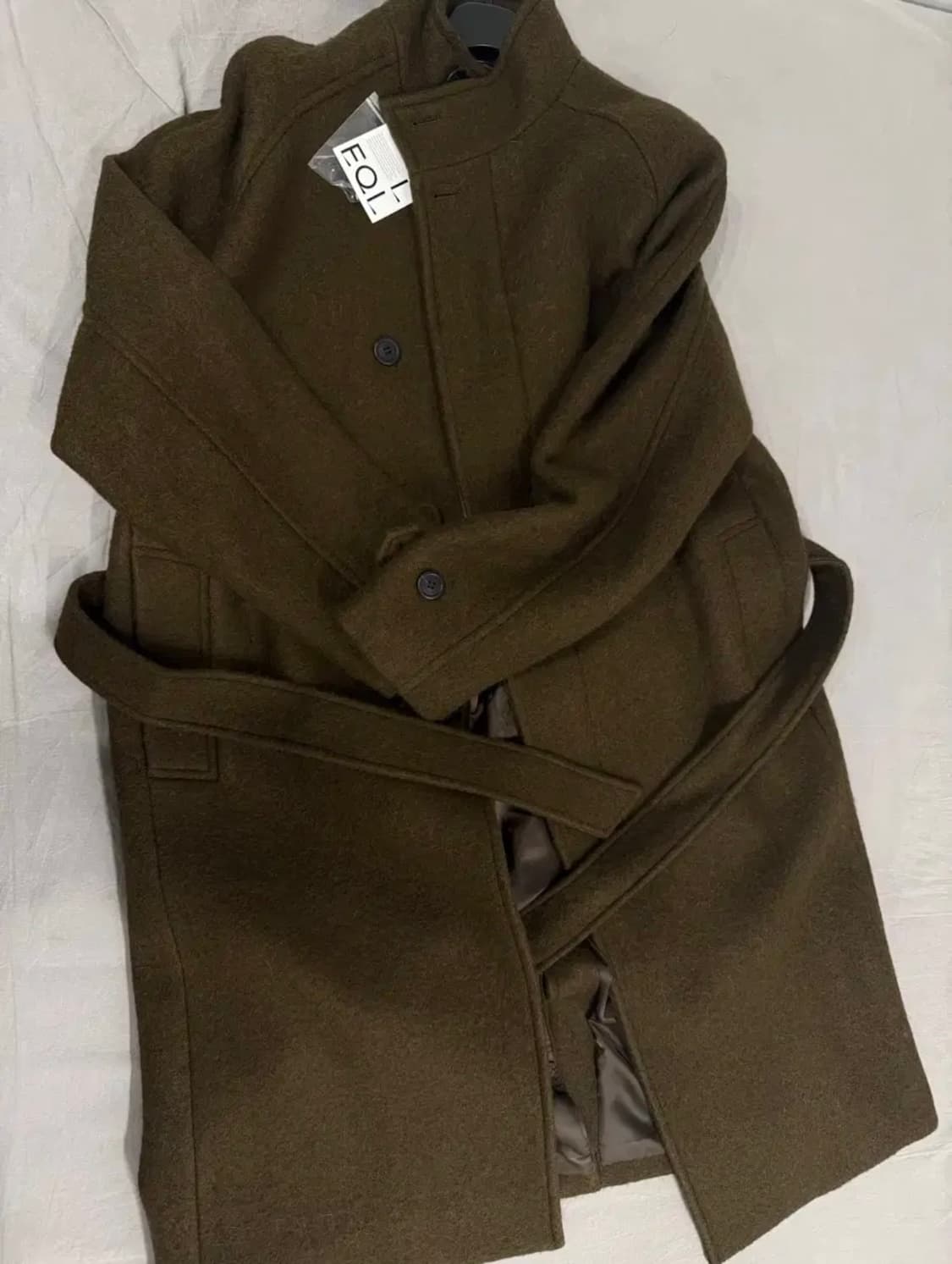 EQL 신상 robe 코트 브라운 상품이미지3