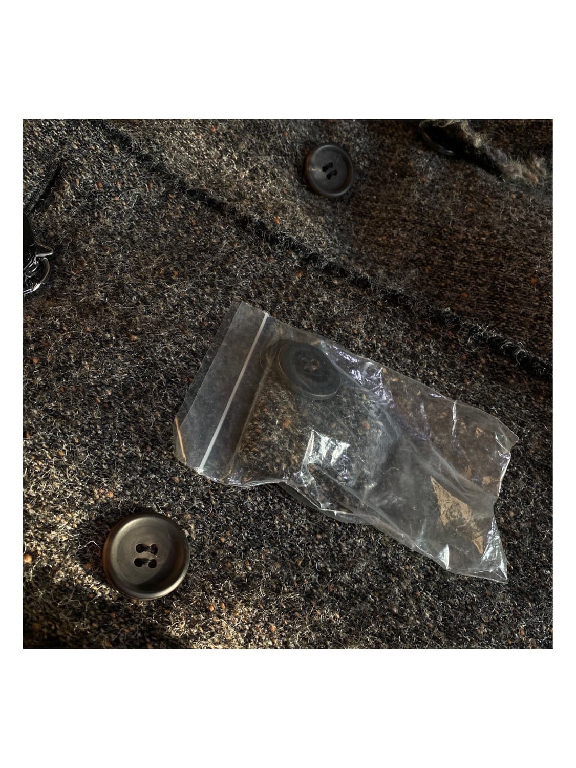 준야와타나베 디스트레스드 그런지 울 아카이브 코트 꼼데가르송 옴므 플러스 상품이미지6