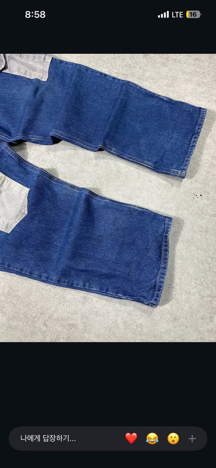 CARHARTT 리메이크 빈티지 벌룬핏 카고데님팬츠 상품이미지3