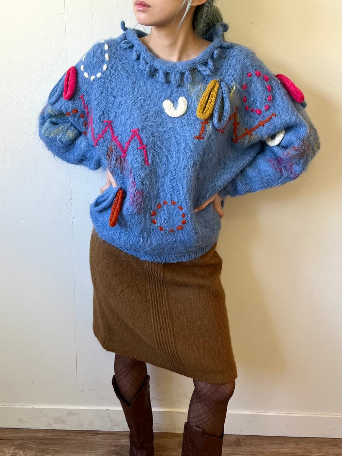 kansai yamamoto 아트 스웨터 상품이미지4