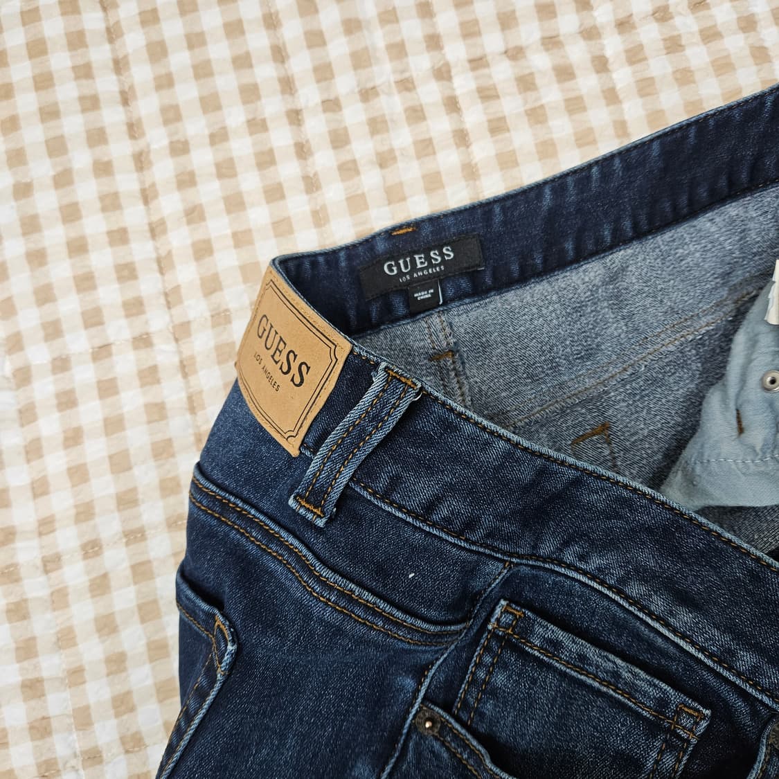 게스 기모 데님 스판 펑바지 남자32 상품이미지2