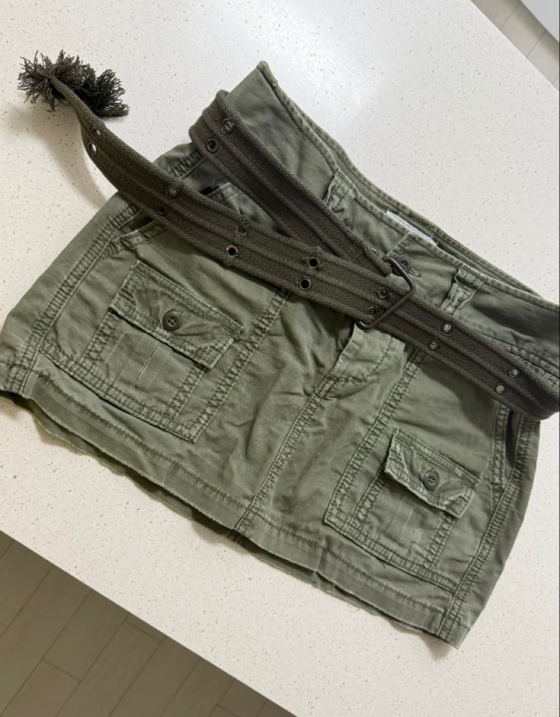 빈티지 미니스커트 벨트 세트 상품이미지1