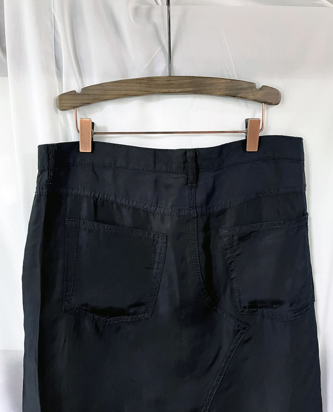 COMME DES GARCONS draped skirt navy 상품이미지3