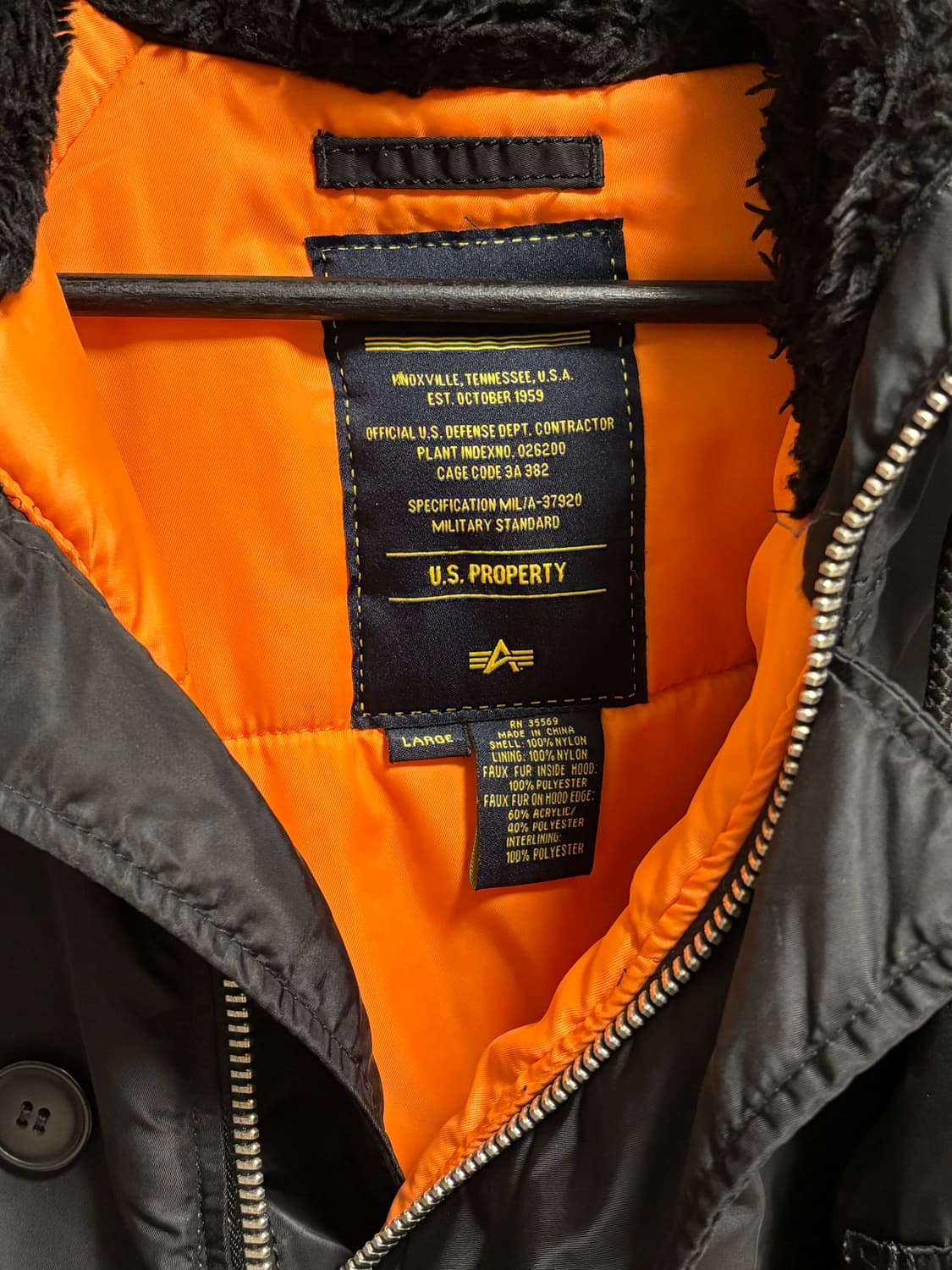 알파인더스트리 리메이크 크롭봄버 L 상품이미지3