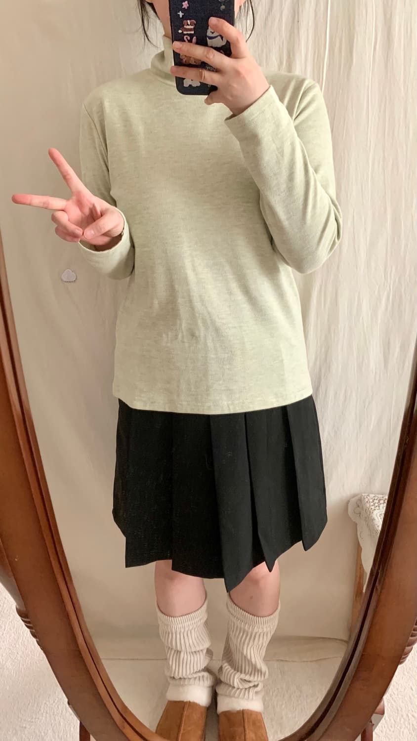 연두 보들 기모 목폴라 상품이미지4