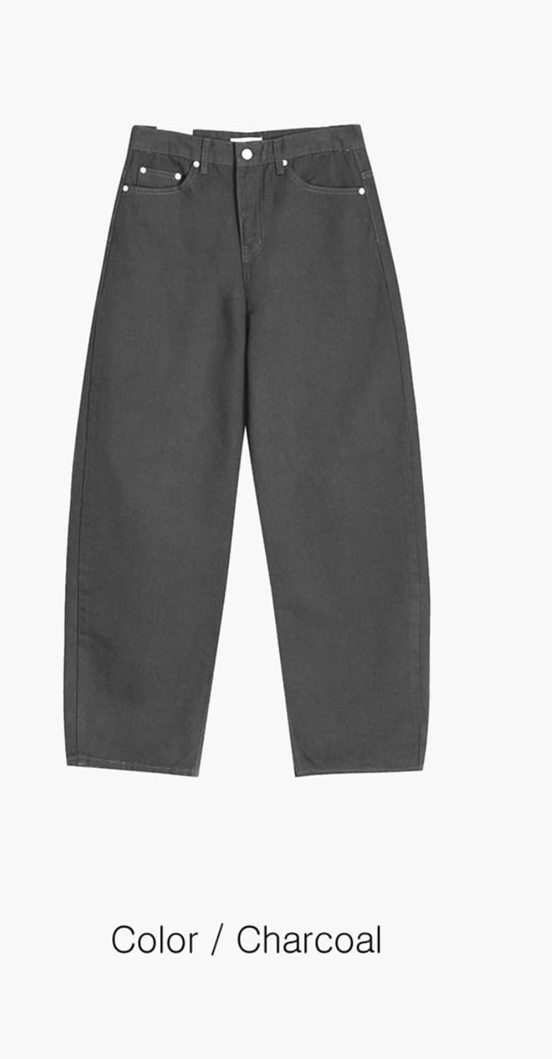 Usa 커브드 코튼 팬츠 s 상품이미지2