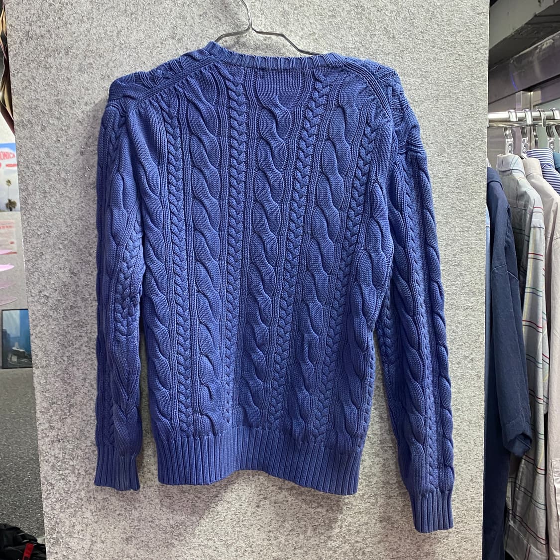 폴로 랄프로렌 블루 꽈배기 니트 B4202 상품이미지4