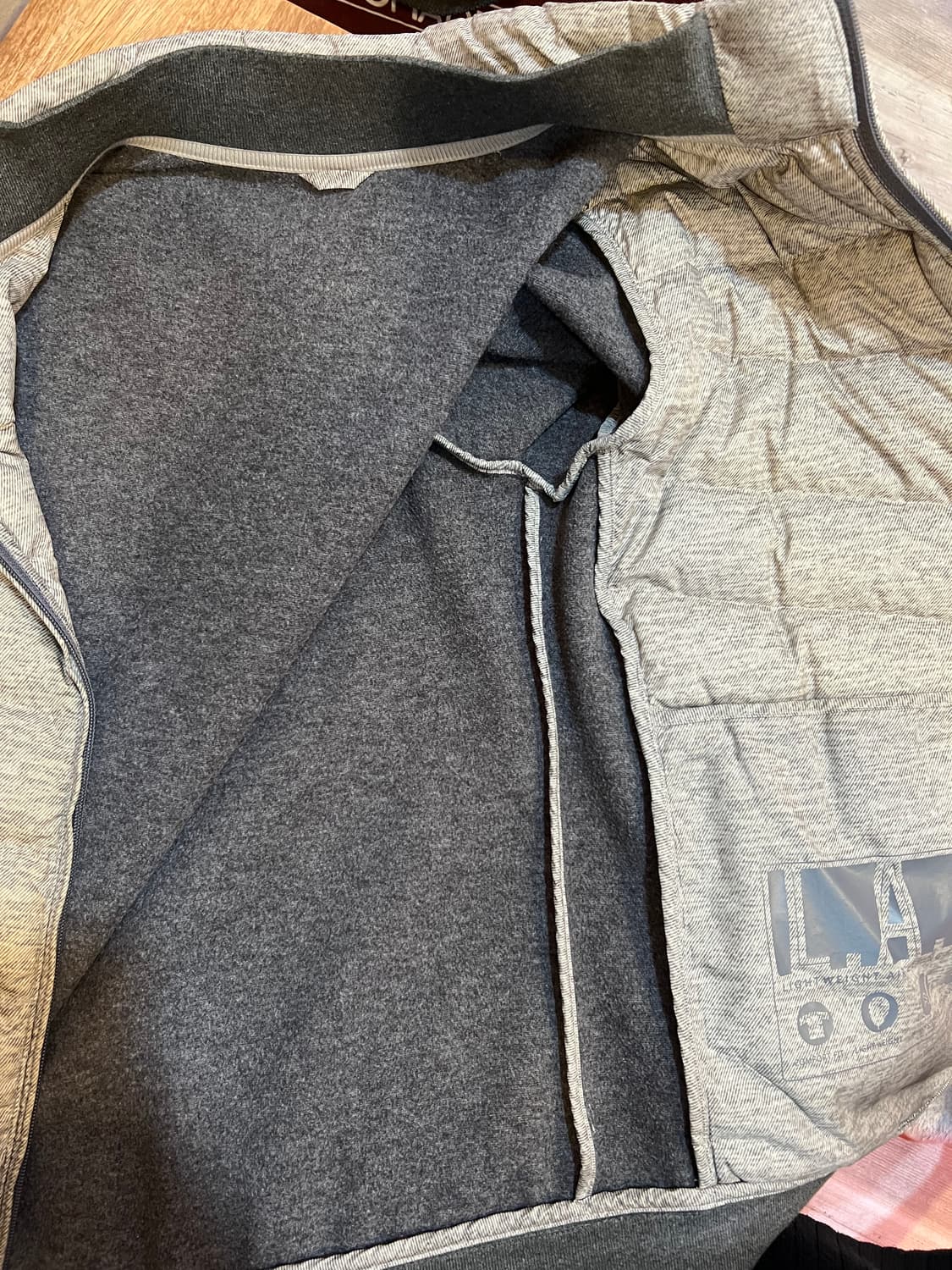 올젠 남성 그레이 구스다운점퍼 간절기점퍼 상품이미지6