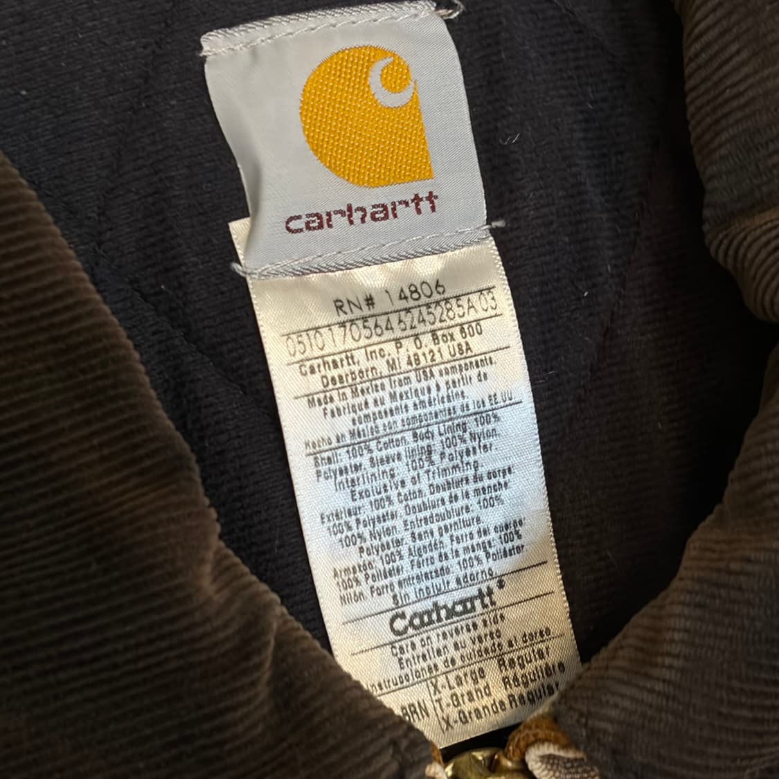 00s USA 빈티지 칼하트 J14 디트로이트 자켓 덕액티브 자켓 상품이미지5