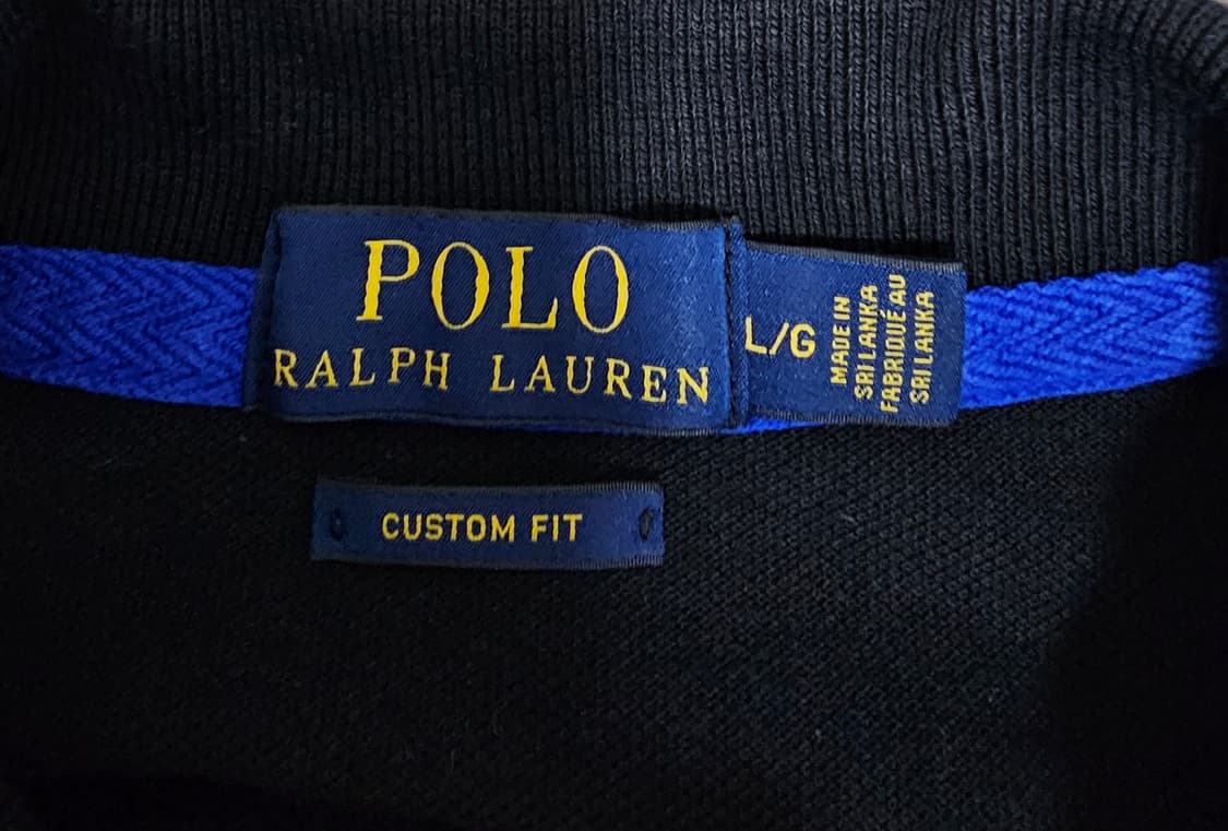 폴로 랄프로렌 빅포니 블랙 반팔 카라티 L 상품이미지4