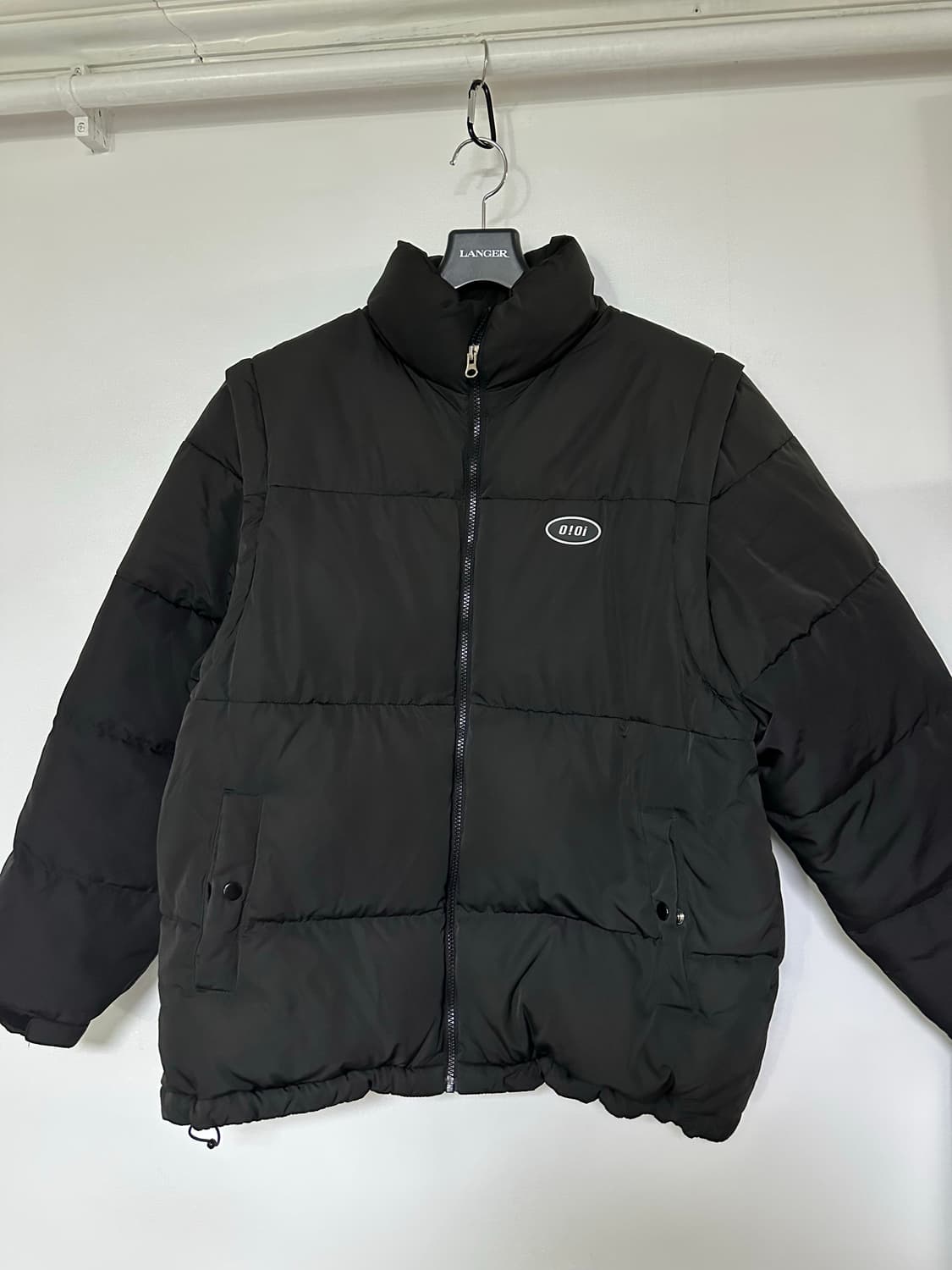 5252 by O!Oi의 블랙 덕다운 패딩 상품이미지1