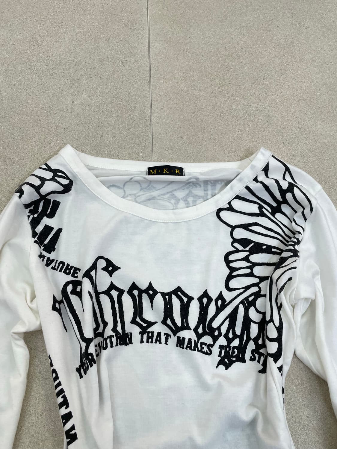 MKR 나비 레터링 롱슬리브 상품이미지3