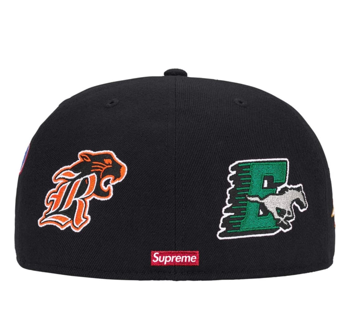 슈프림 x 뉴에라 마스코트 S로고 블랙  상품이미지3