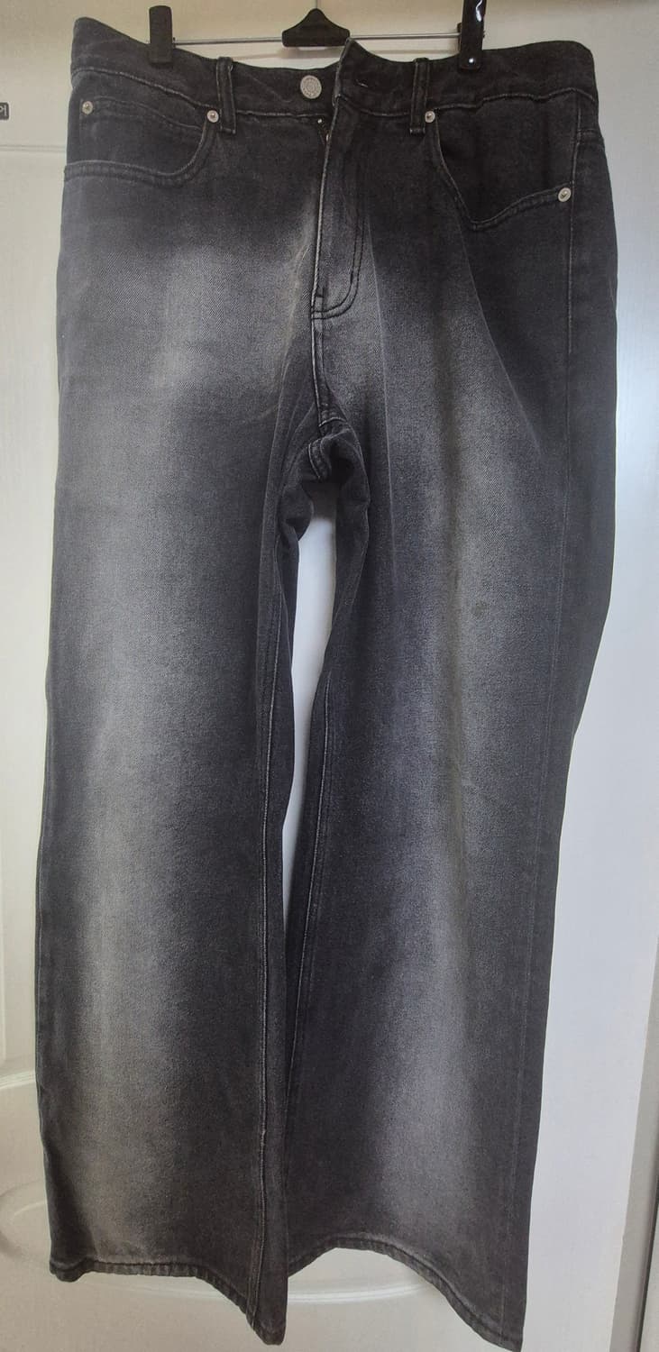 페이탈리즘 spray gradation wide jean 블랙 상품이미지1