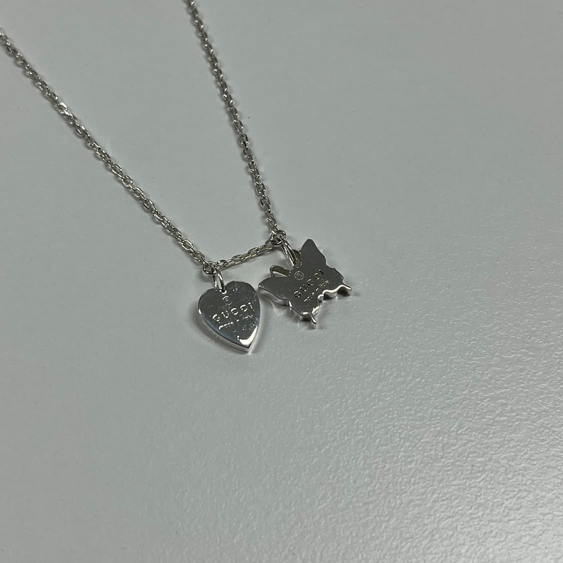 구찌 하트 나비 목걸이 상품이미지1