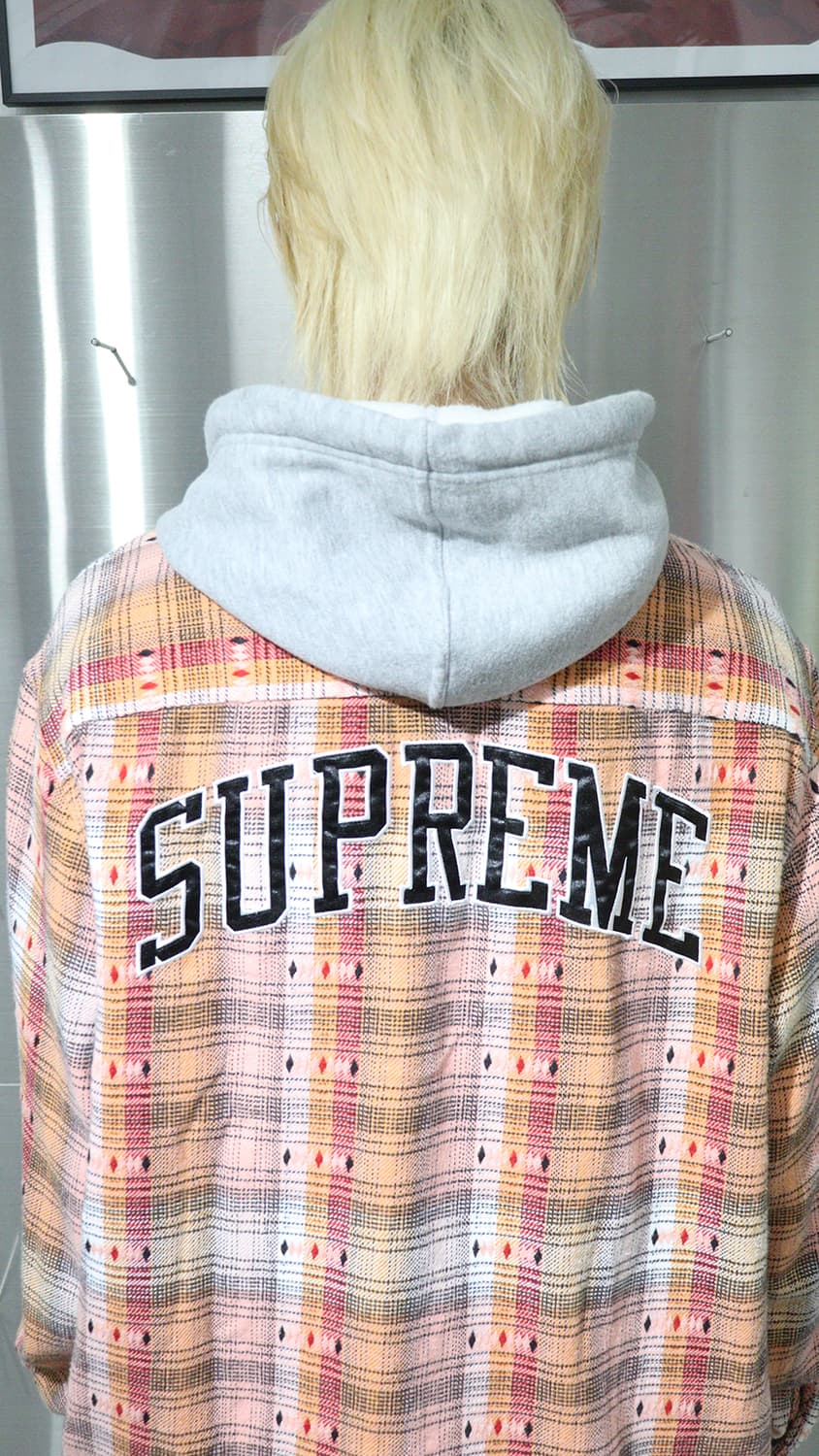 슈프림 Supreme Hooded Jacquard Shirt 상품이미지5