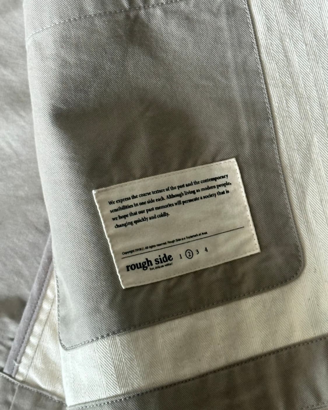 러프사이드 3버튼 재킷 라이트 그레이 2사이즈 상품이미지4