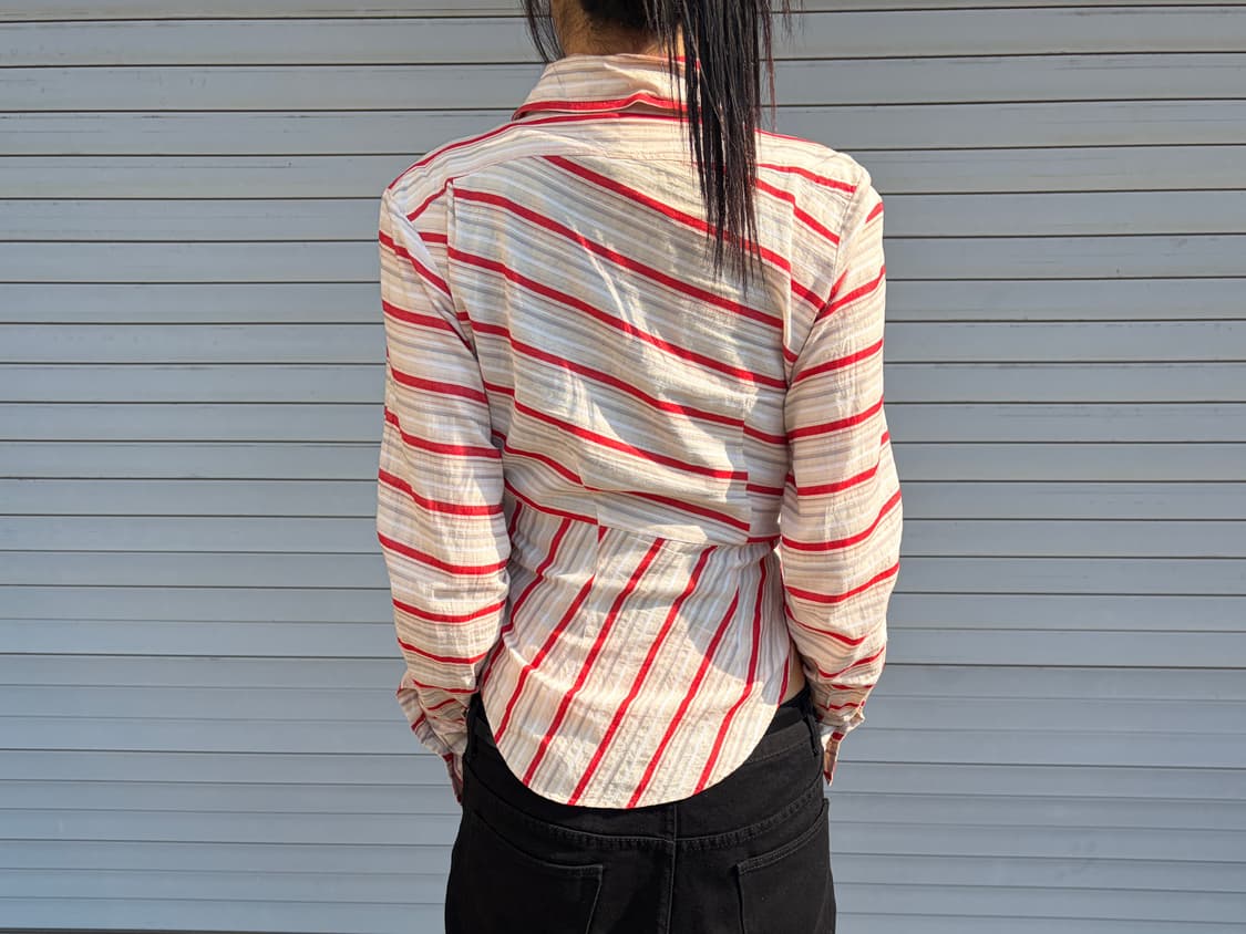 비비안웨스트우드 비대칭 스트라이프 셔츠 상품이미지5