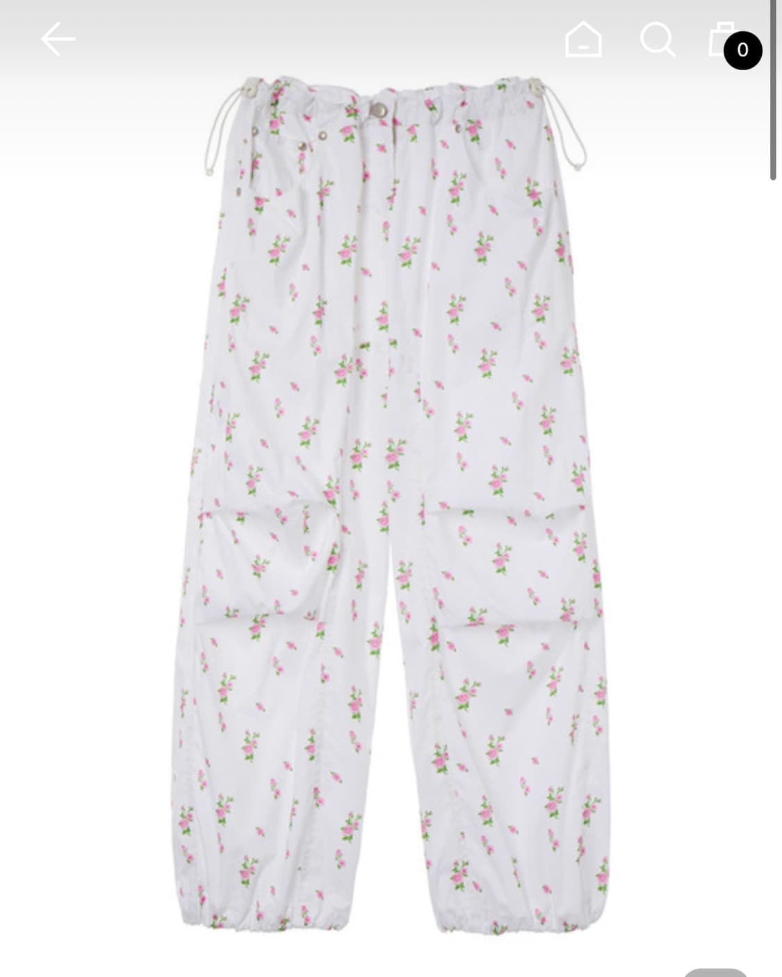 오픈와이와이 플라워 파라슈트 바지 1사이즈 상품이미지1