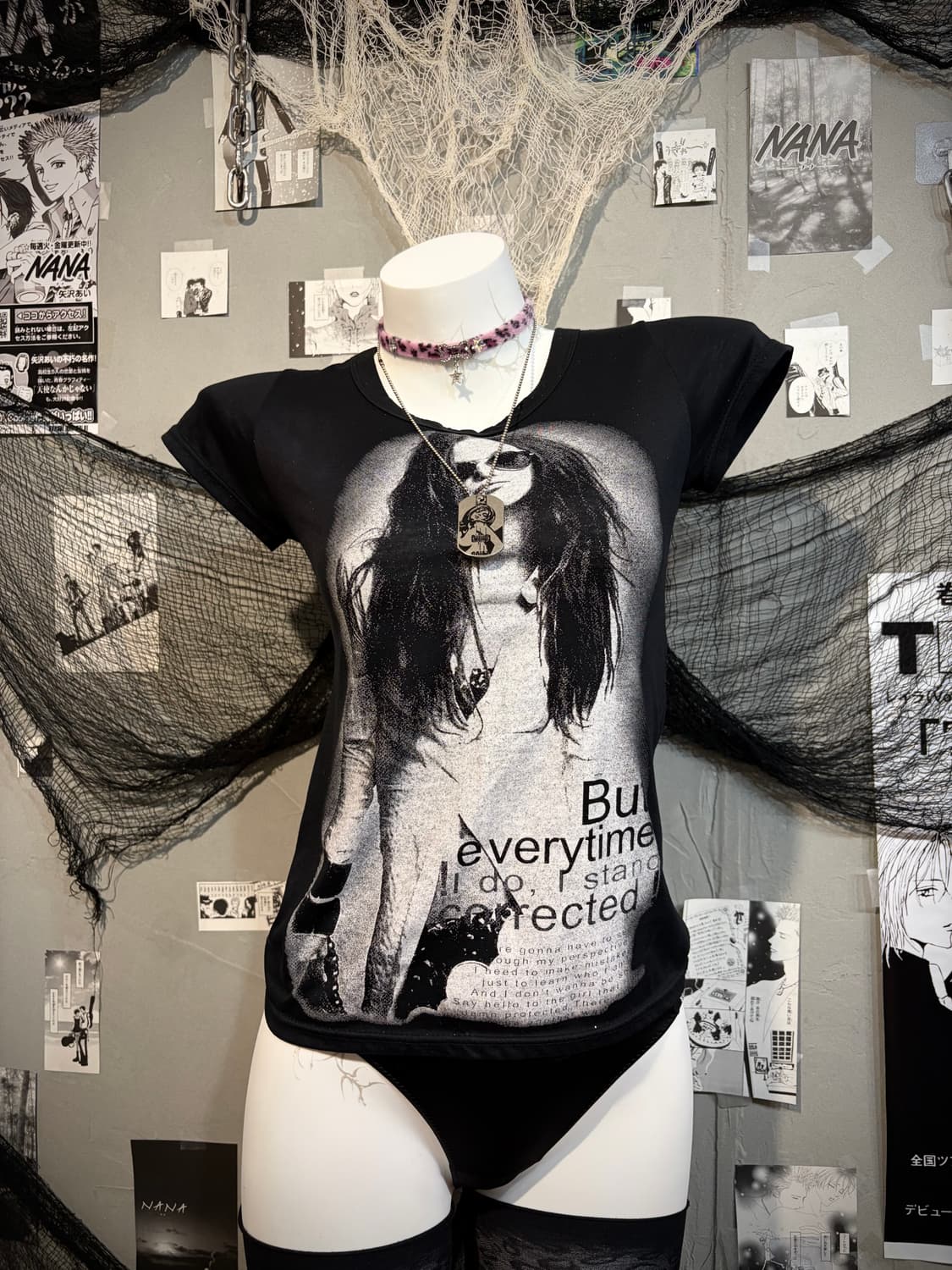 00's girl Printing twinkle See-through 상품이미지4