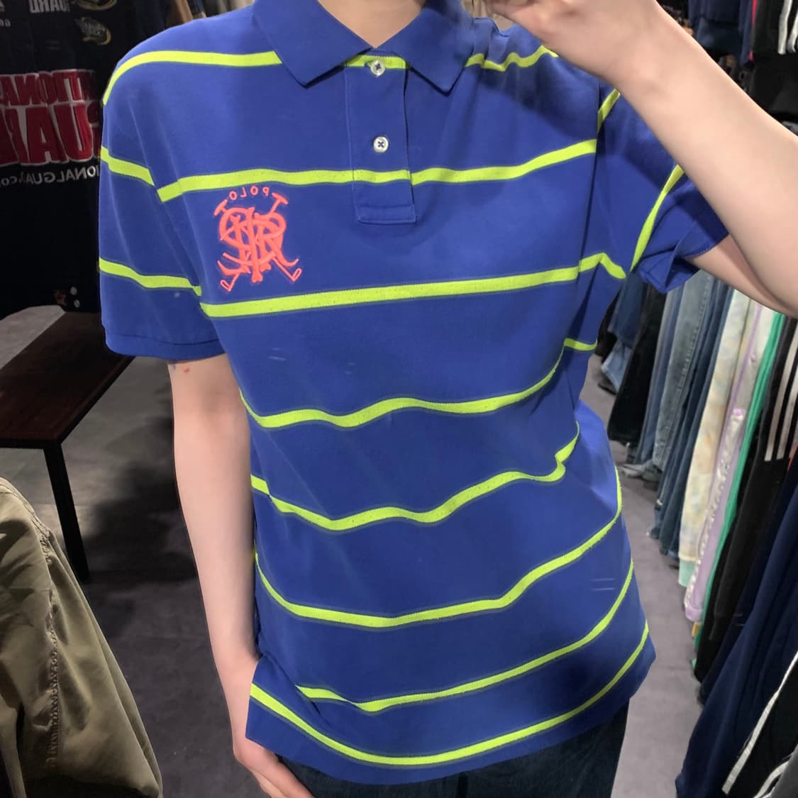 [IM] 폴로 랄프로렌 반팔 피케 셔츠 블루 상품이미지5