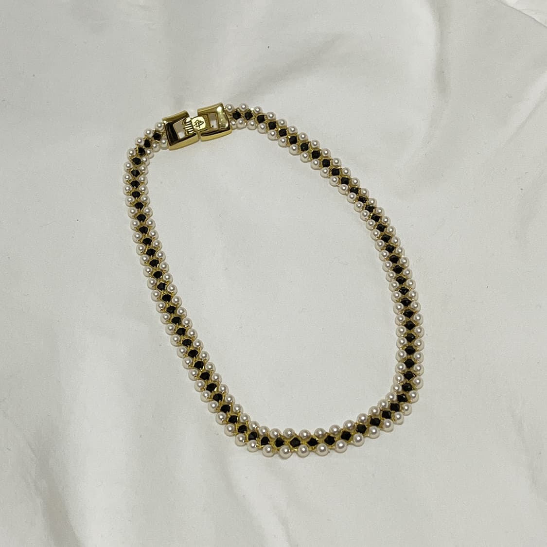 빈티지 ) balmain 발망 진주 비즈 목걸이 상품이미지3