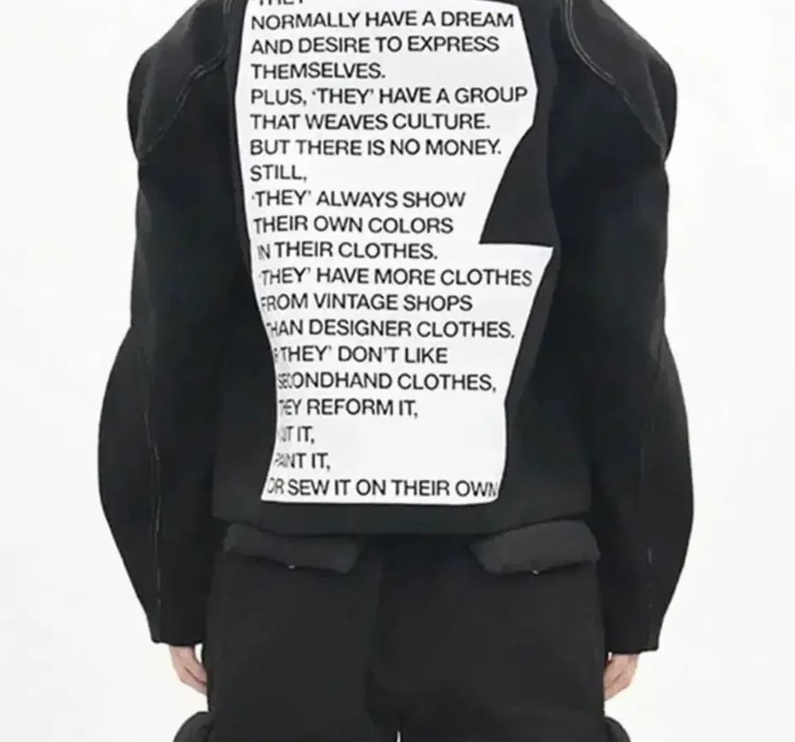 더뮤지엄비지터 백패치 울 바이커자켓 L 상품이미지1