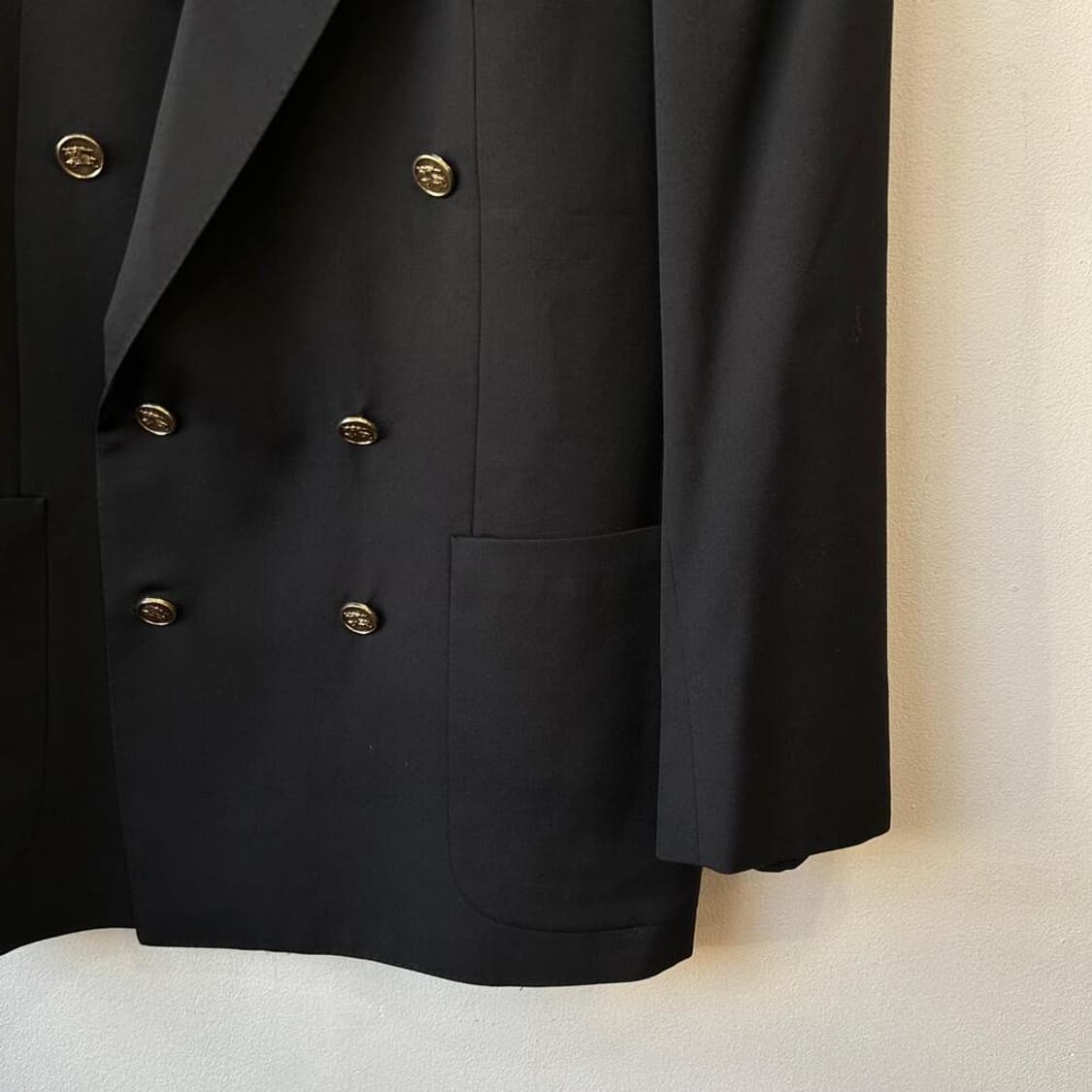 10058 - 버버리 블랙 금장 더블 블레이저 자켓 상품이미지3