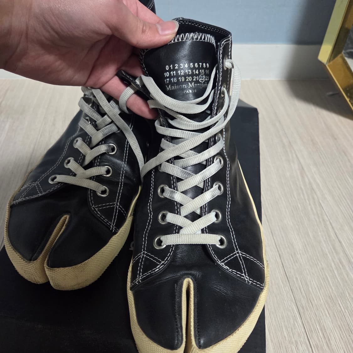 마르지엘라 타비 스니커즈 레더 상품이미지4