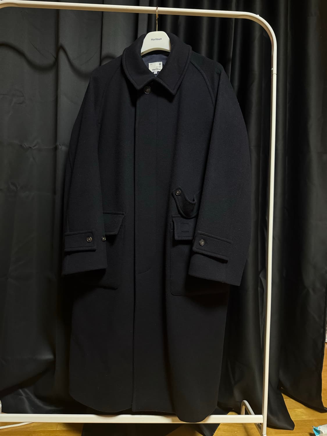 홀리선 발마칸 코트 L 윈터포트 다크 네이비 상품이미지1