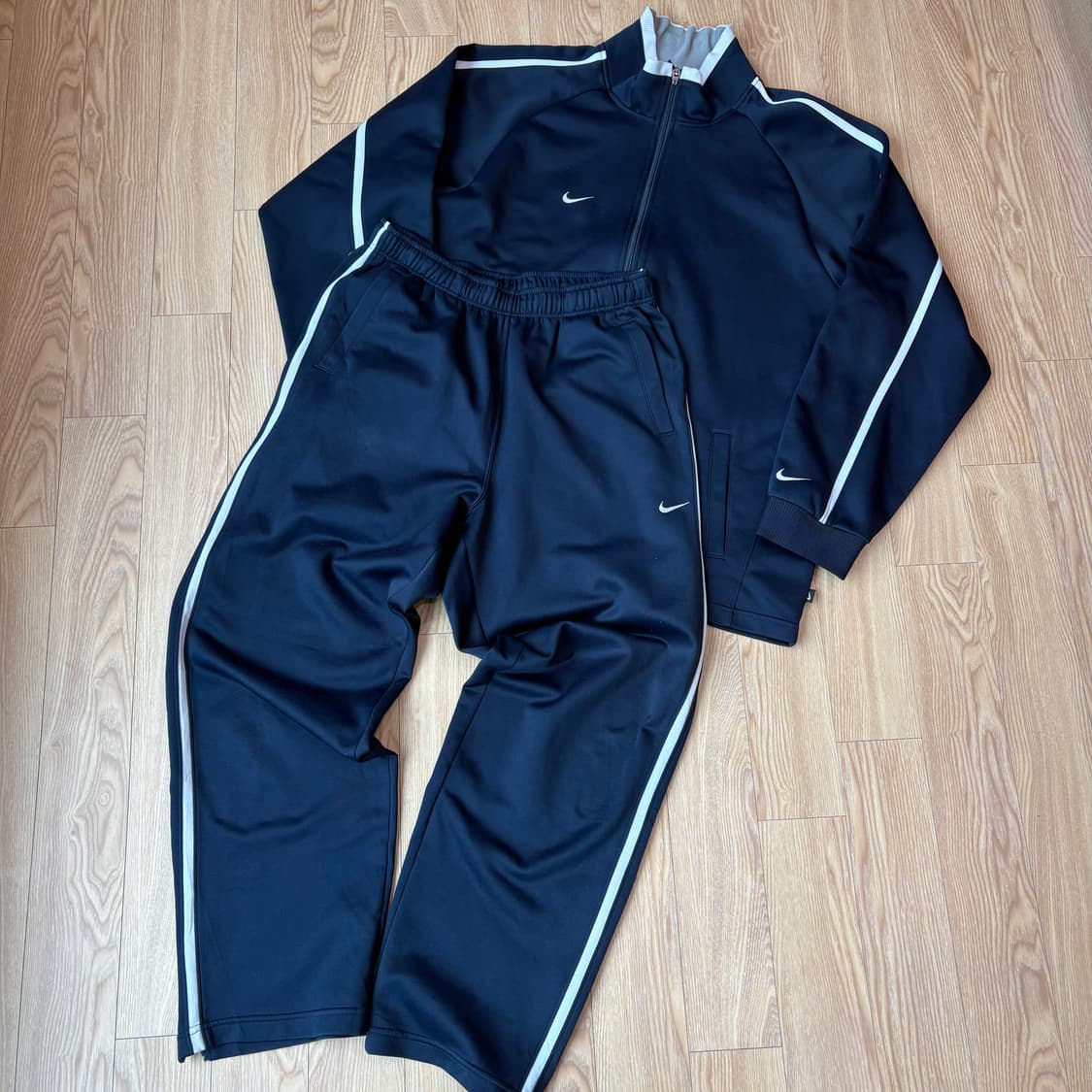 [NIKE] MADE IN JAPAN 트랙져지 자켓 팬츠 세트 네이비 상품이미지1