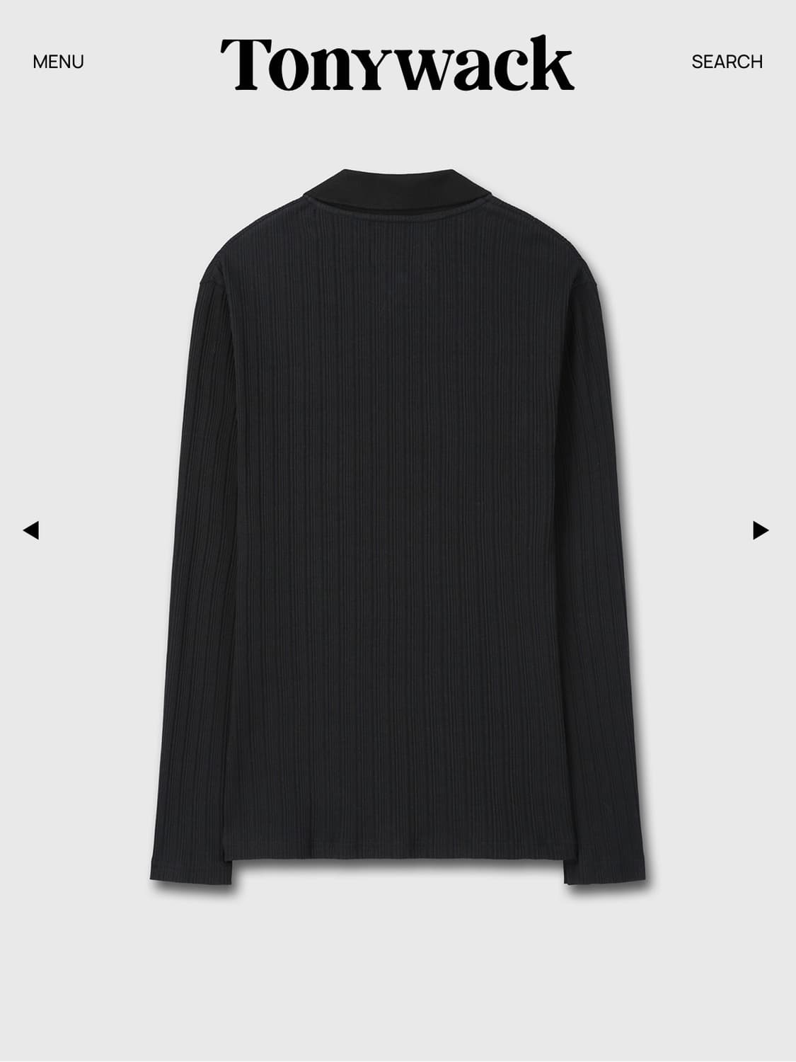 [TONYWACK] PLEATS SLIM POLO SHIRT (M) 상품이미지2