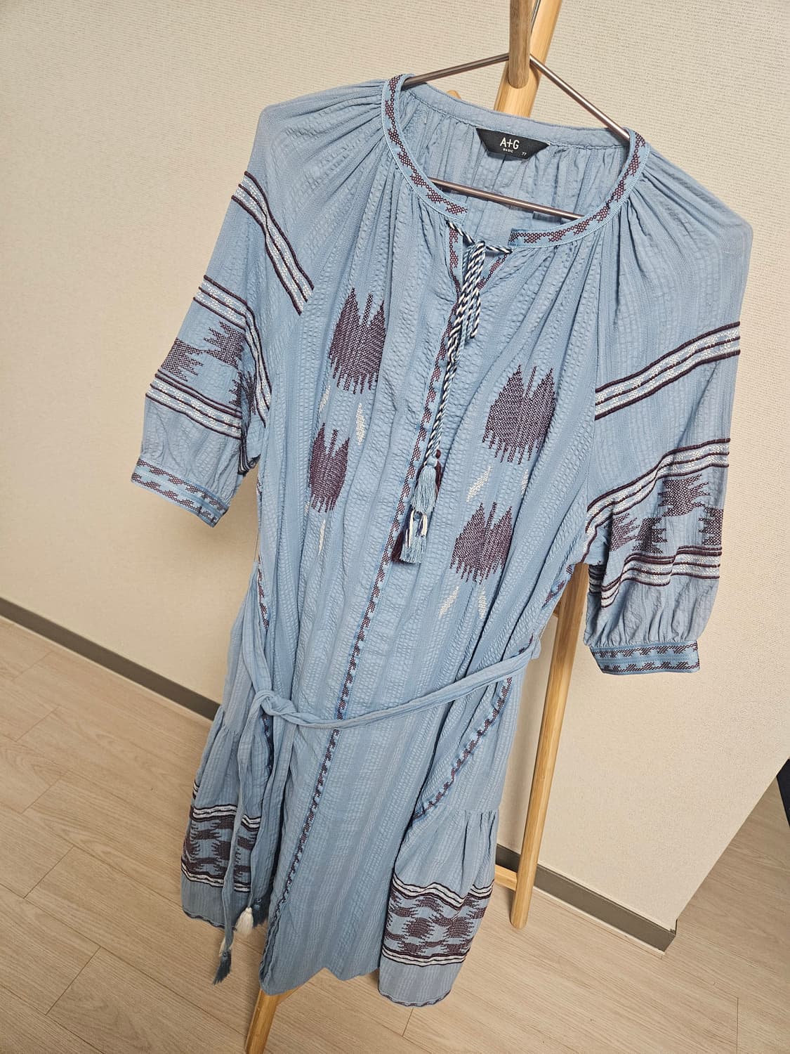 A+G 에스닉 자수 롱 원피스 상품이미지7