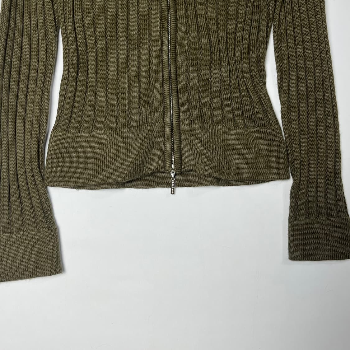 [Miss ALICE] 미스앨리스 퍼카라 투포켓 니트집업 상품이미지4