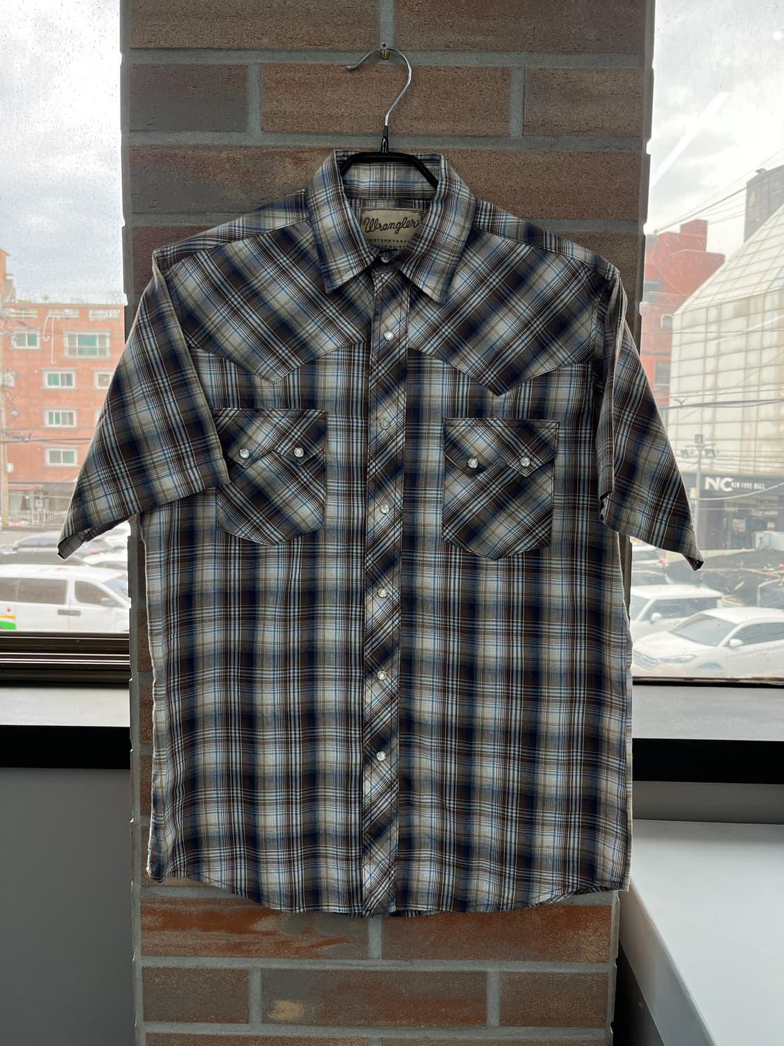 랭글러 웨스턴 체크 반팔 셔츠 상품이미지7