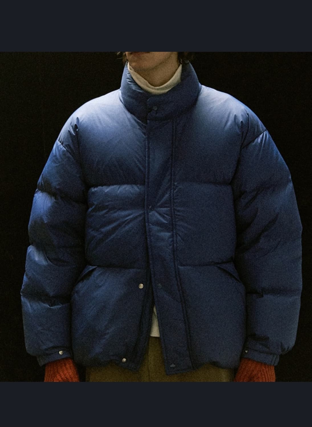 토마스모어  미쉐린 숏 다운 패딩 블루 상품이미지1