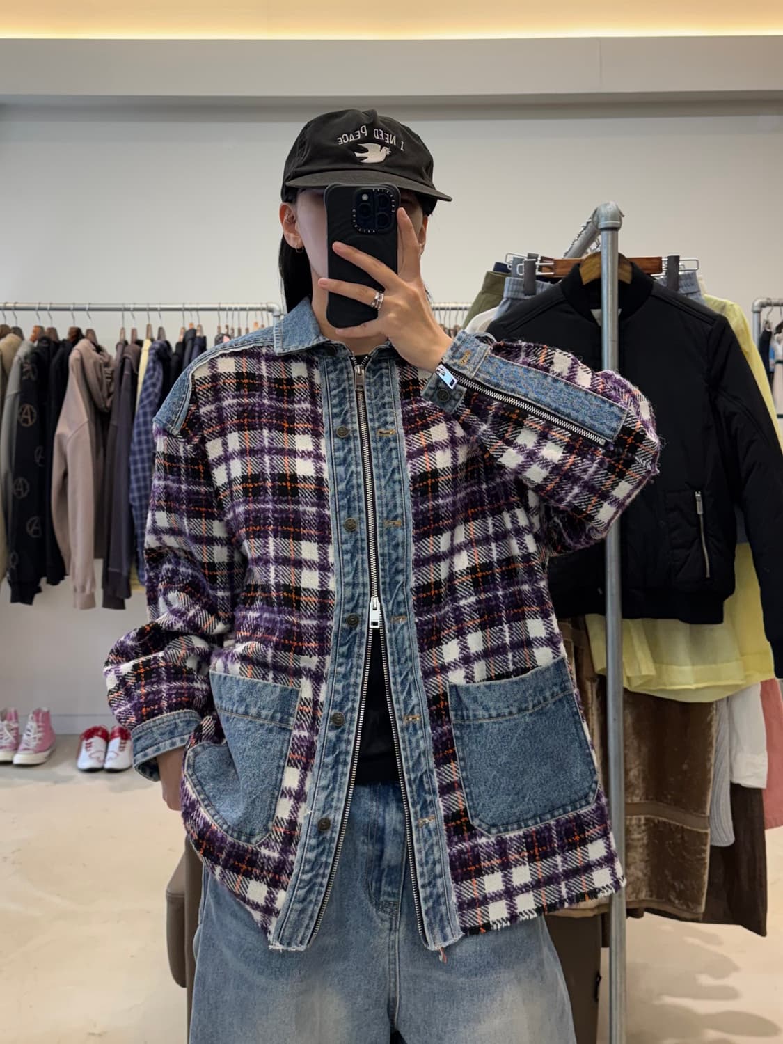 디젤 G-KERYA 체크 데님 자켓 상품이미지5