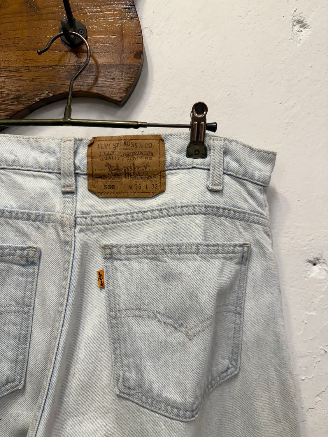 (34.5inch) 90s USA Levi’s 리바이스 550 Orang 상품이미지3