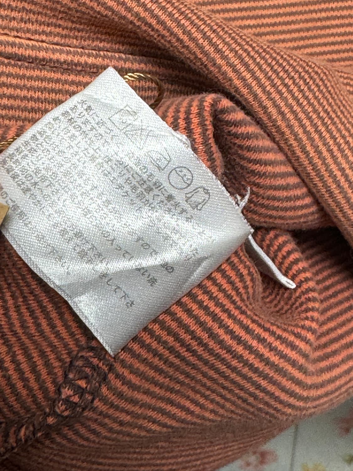 오렌지 스트라이프 목폴라 상품이미지3