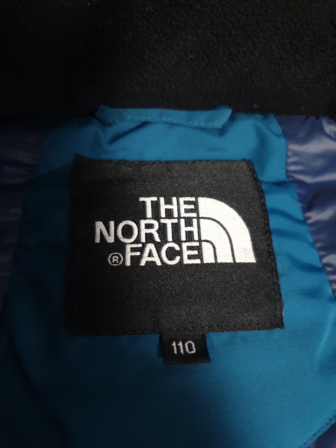 노스페이스 빈티지 덕다운 후드 패딩 블루 (110) 상품이미지5