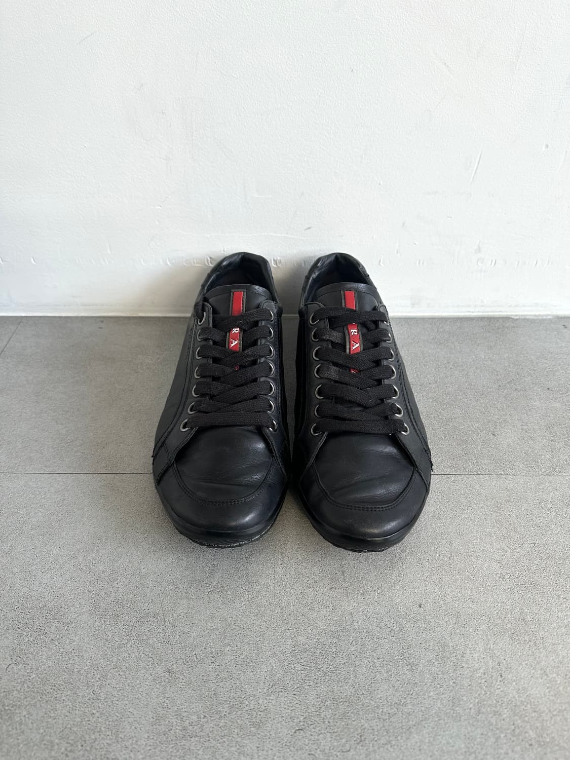 프라다 스포츠 2000s 아메리카컵 블랙 레더 상품이미지2