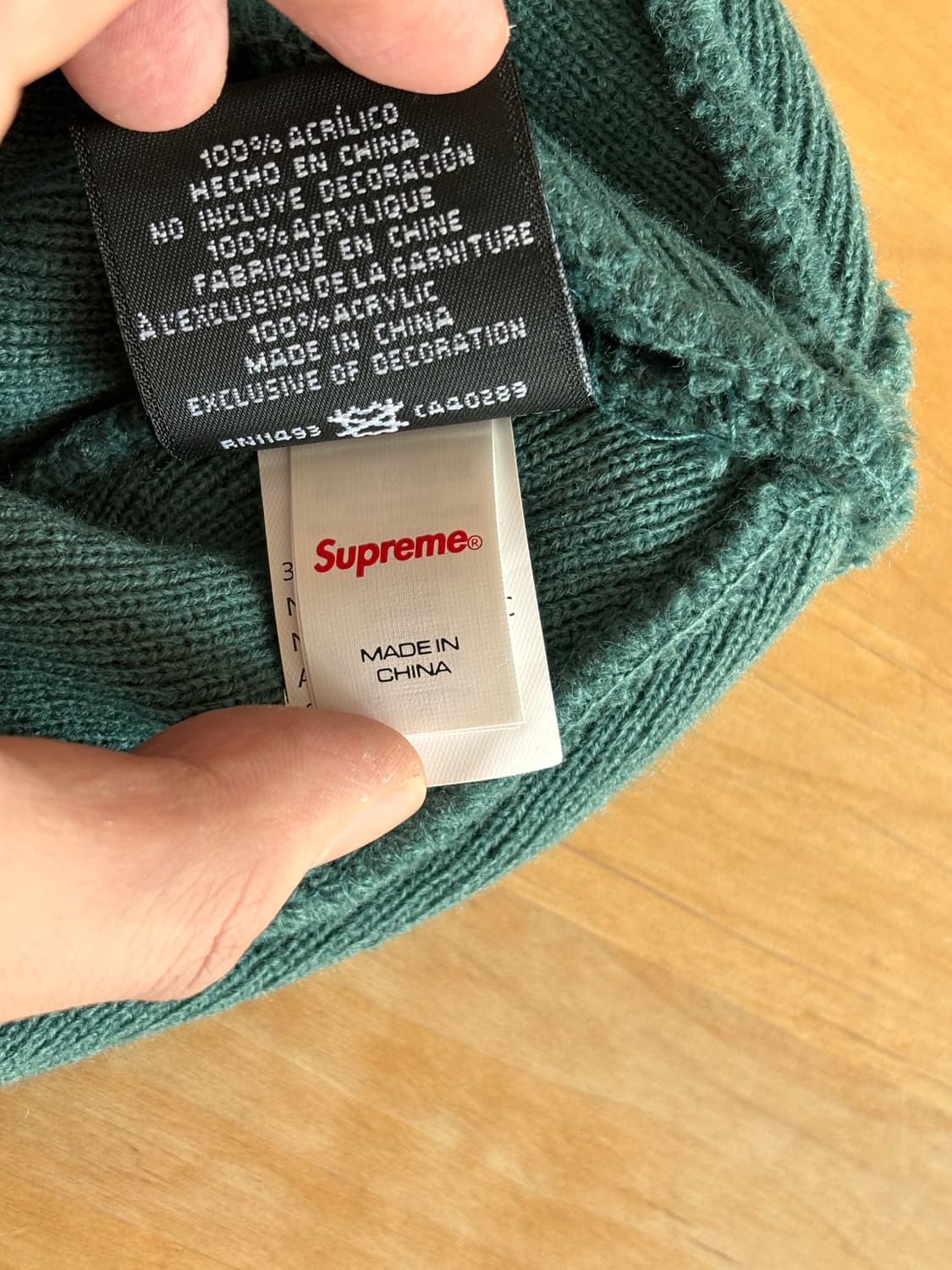 슈프림 x 뉴에라 비니 딥그린 상품이미지5