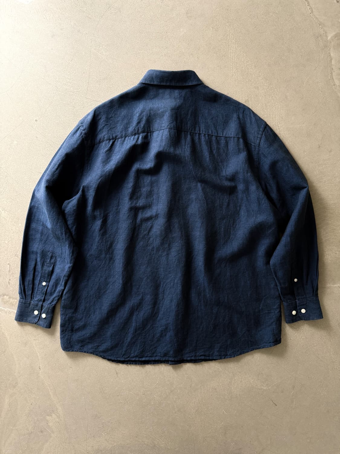Banana Republic Navy Linen Shirt 상품이미지4