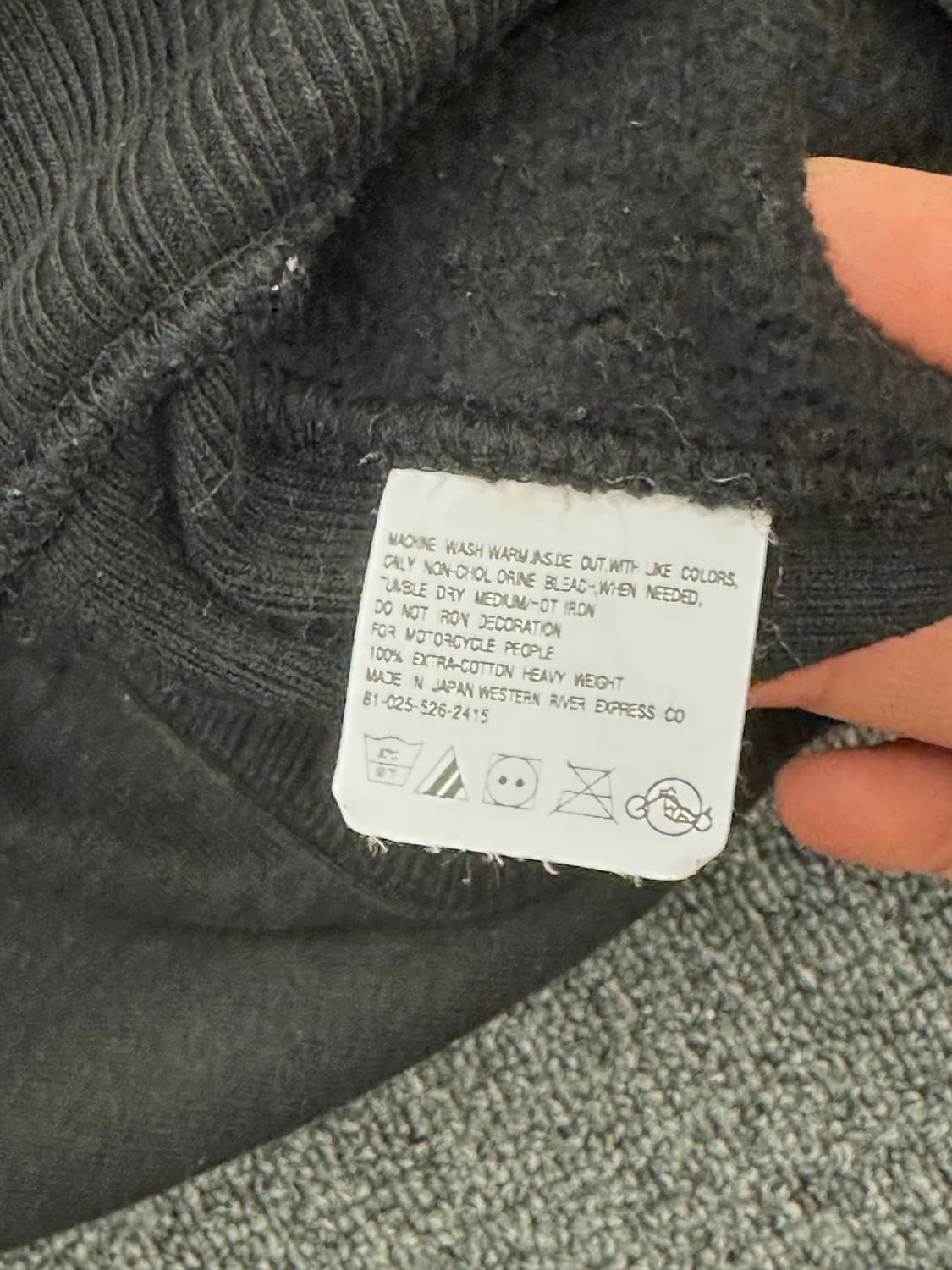 40)West Ride 빈티지 바이커 헤비웨이트 후드집업 상품이미지5