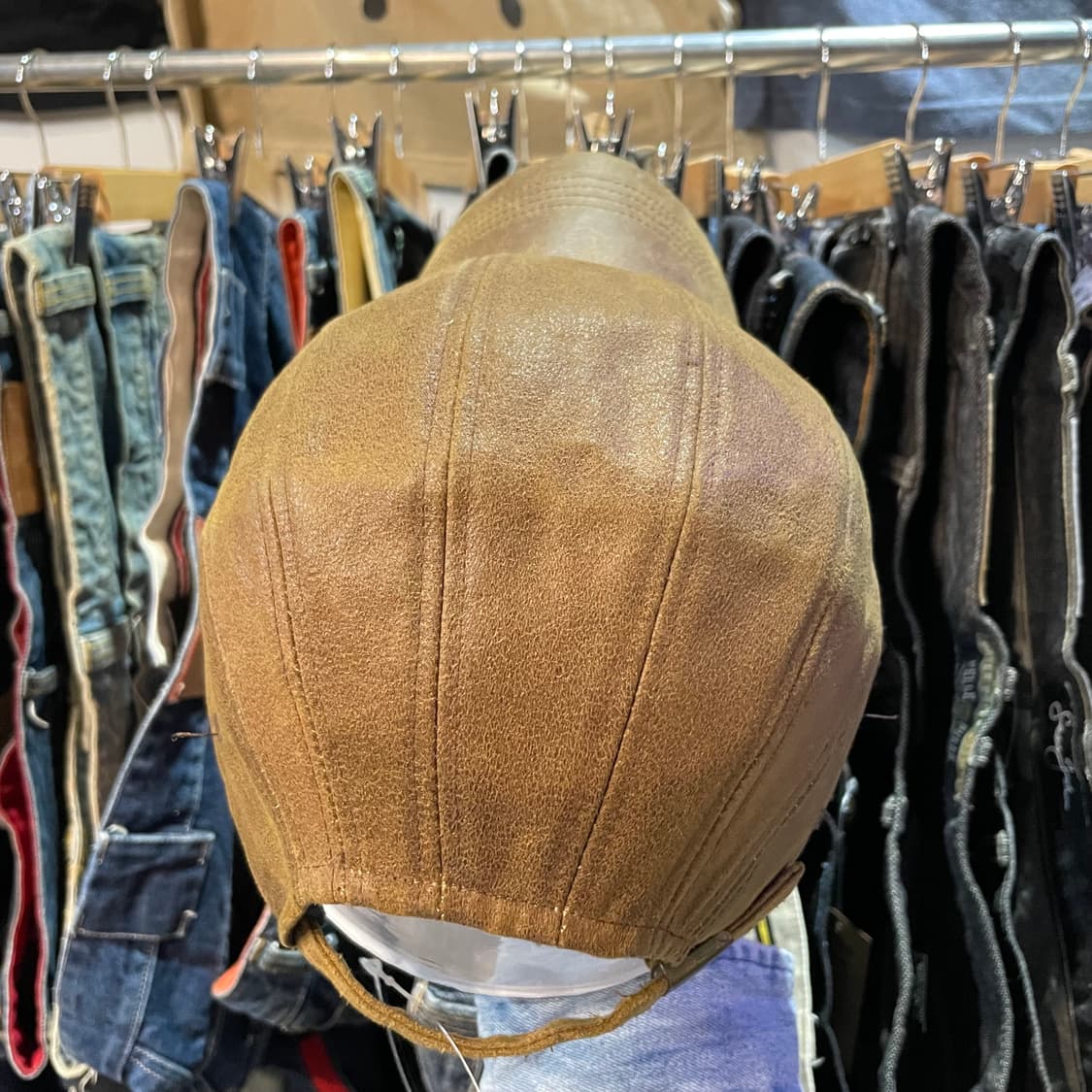 1990s NIKE 나이키 스우시 레더 캡 상품이미지5