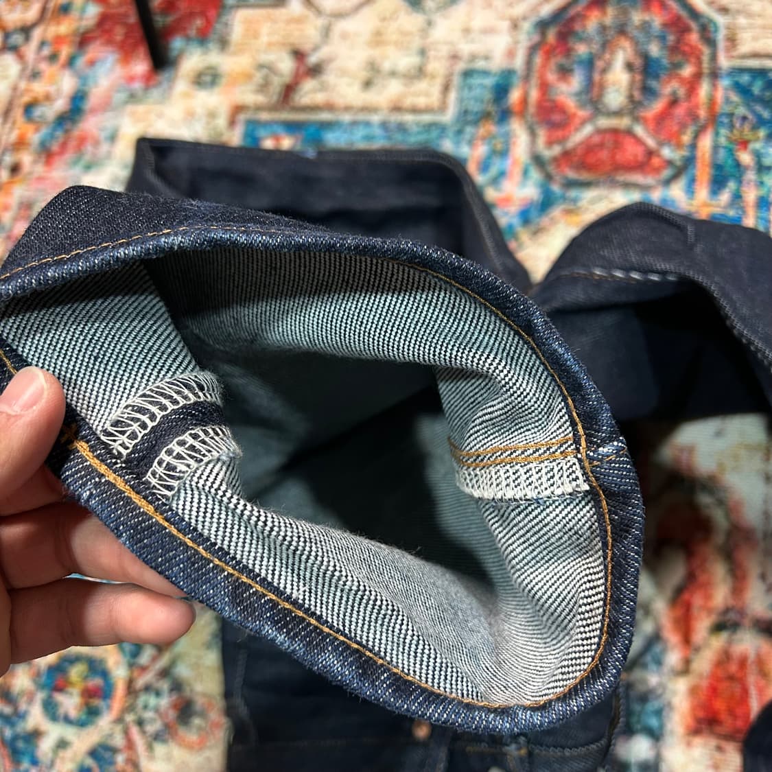 [32X34] 아이언하트 634Z 21oz 엑스트라 헤비 데님팬츠 상품이미지9