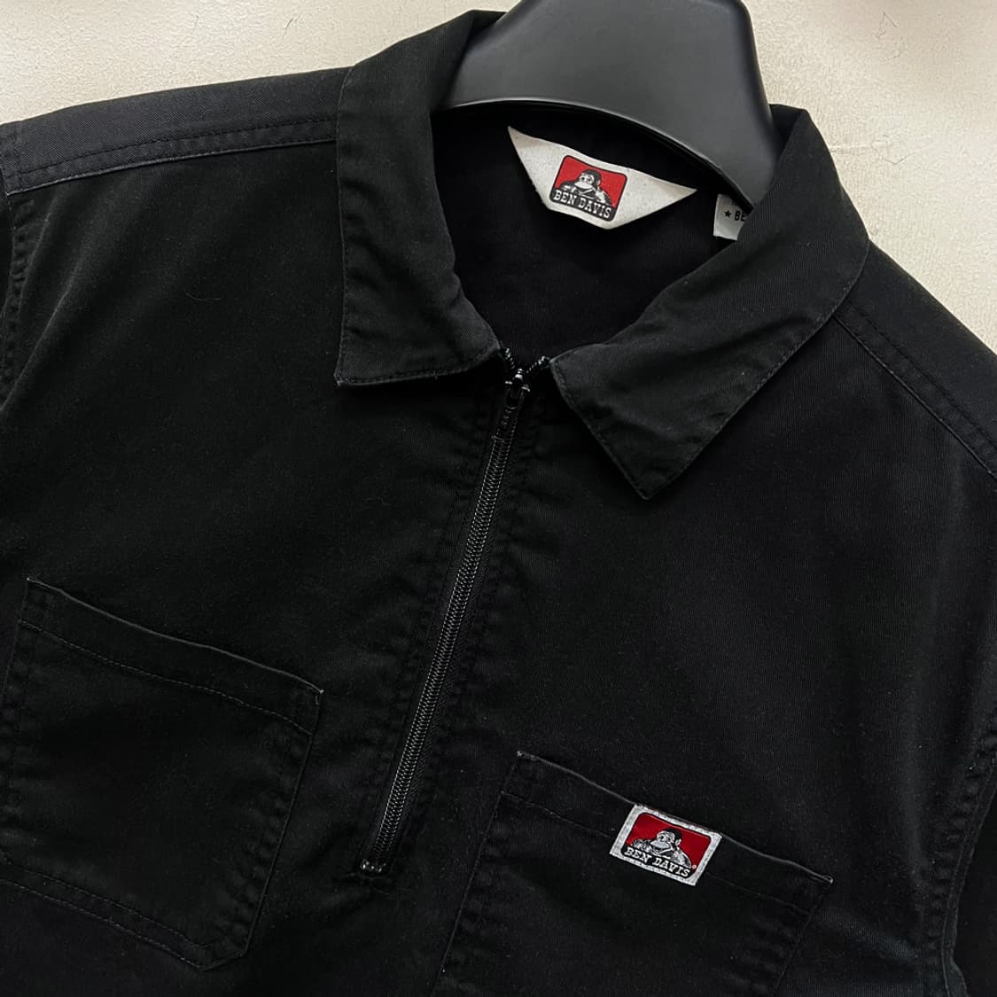 벤데이비스 화이트라벨 하프 집업 반팔 셔츠 L 상품이미지4