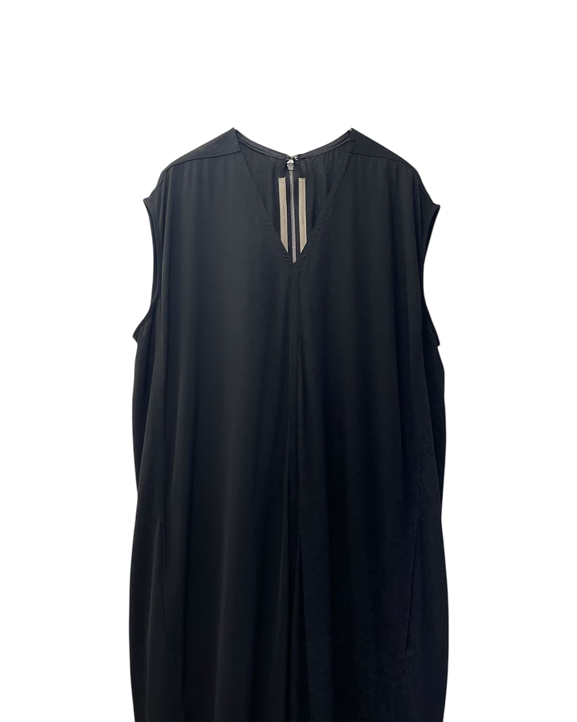 릭 오웬스 15SS "FAUN" 브이넥 점프슈트 블랙 상품이미지6