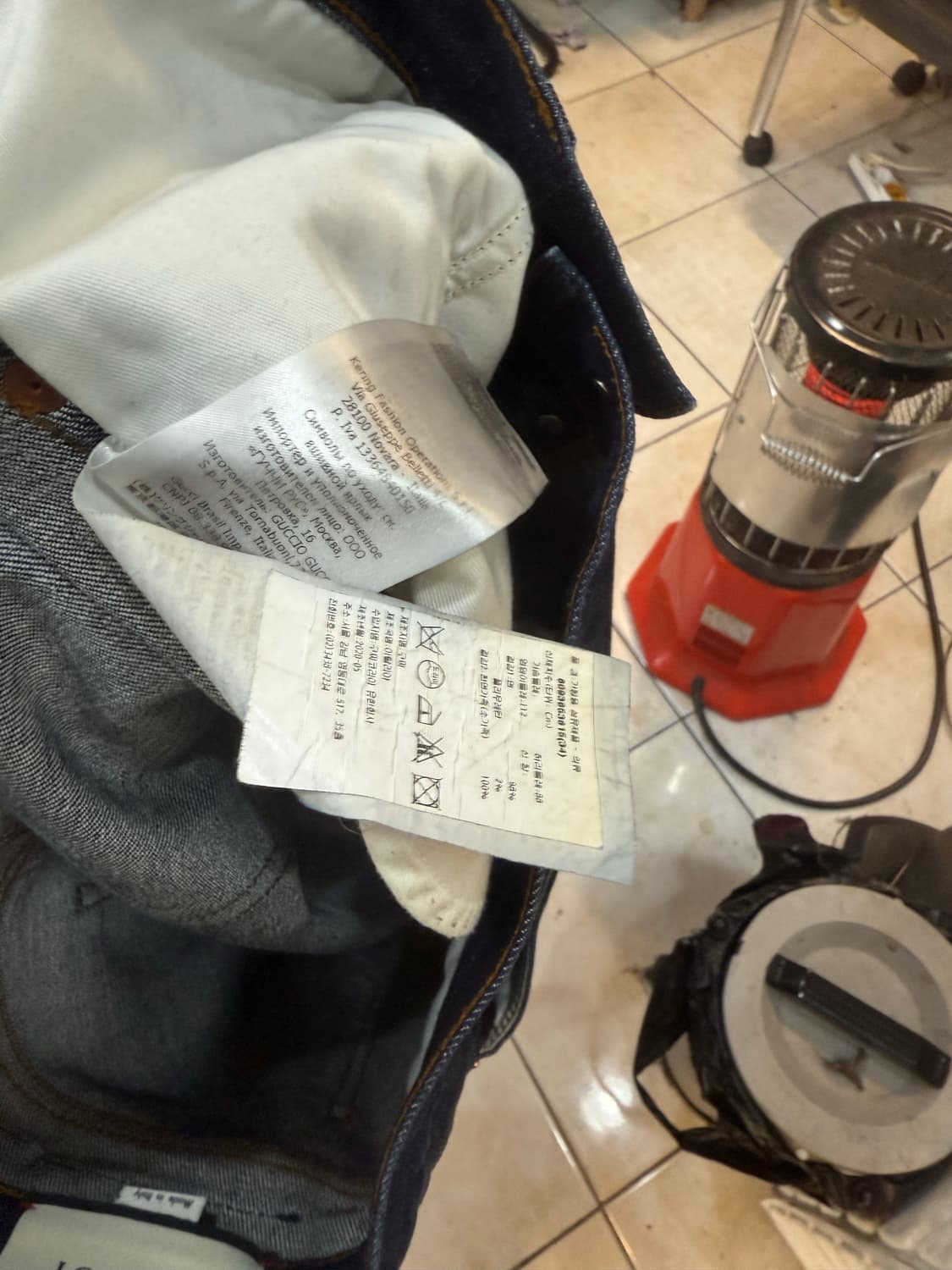 34/20ss 정품 구찌 데님바지 팝니다 상품이미지5