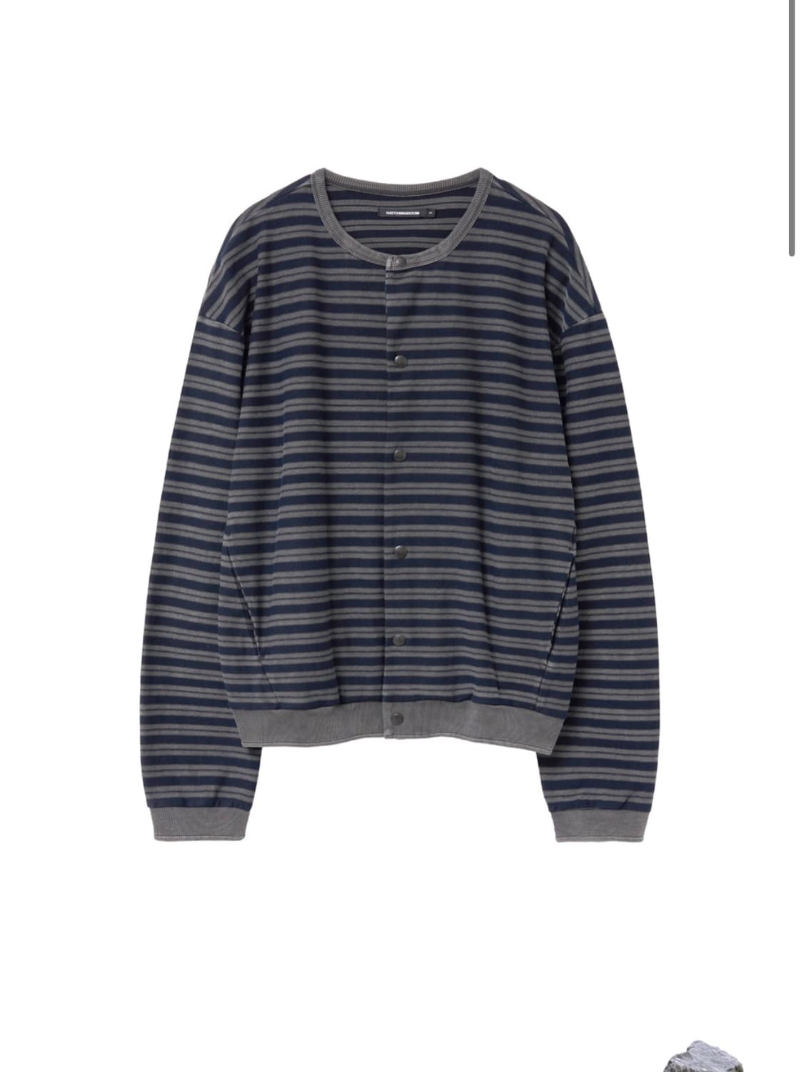 해칭룸 Stripe Cardigan burgundy 상품이미지1